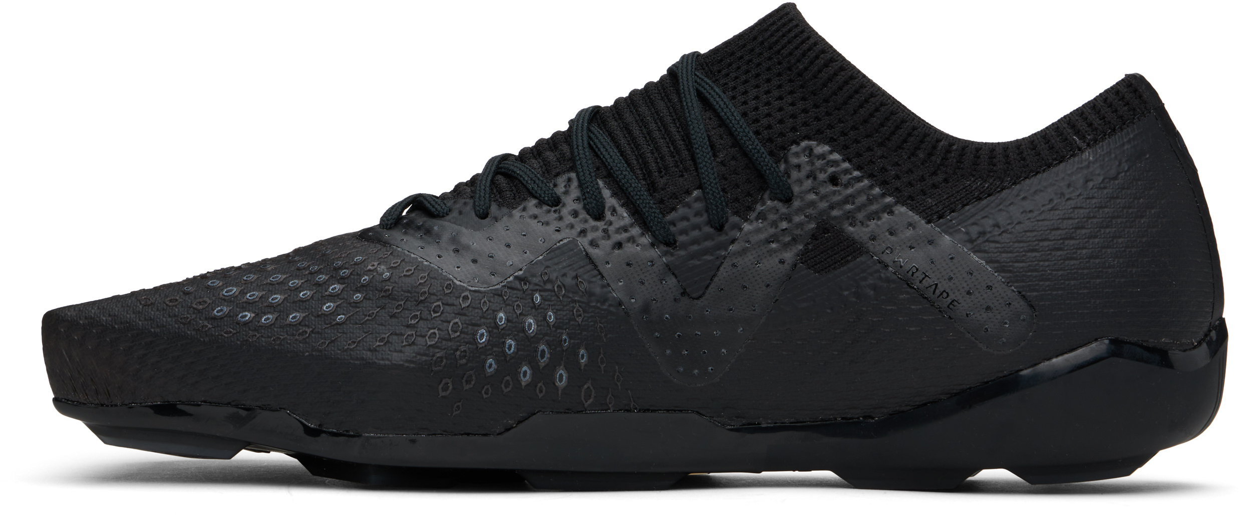 Coperni Leather And Fabric 90sqr Sneakers In Black