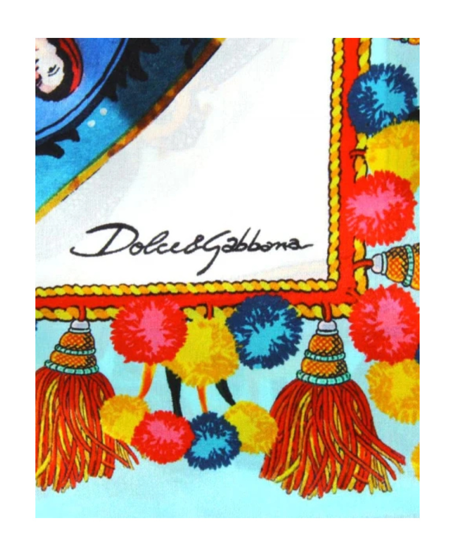 Dolce & Gabbana Printed Scarf In Multicolor