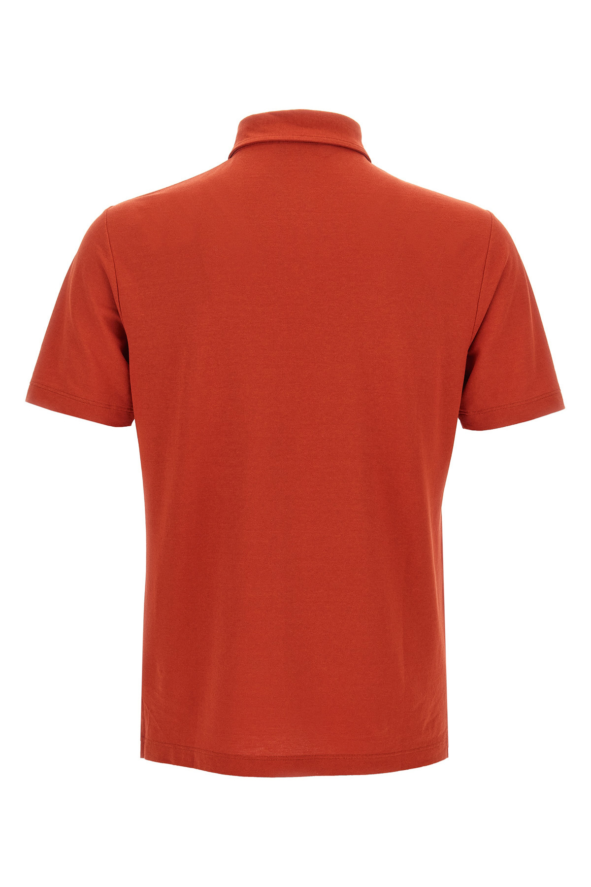 Zanone 'ice Cotton' Polo Shirt In Red