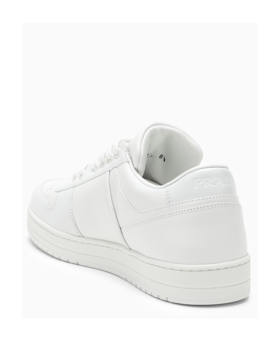Prada Downtown Leather Low-top Sneakers In Red