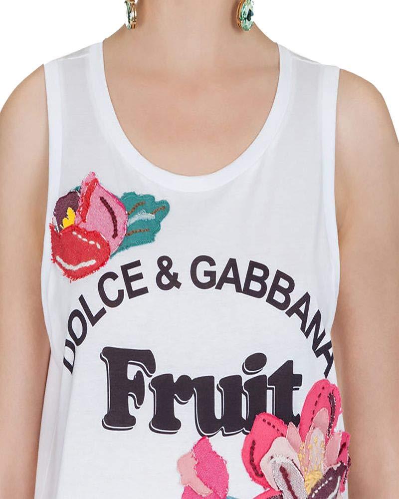 Dolce & Gabbana Fruit Tank Top In White