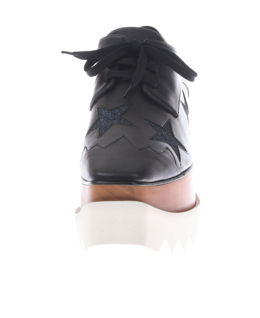 Stella Mccartney Logo Logo Muffin Sole Shoes In Black