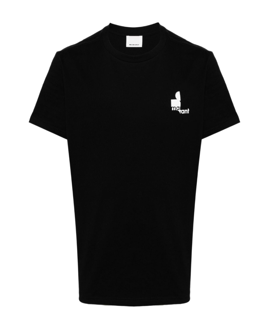 Isabel Marant Zafferh Logo-print Organic Cotton T-shirt In Black