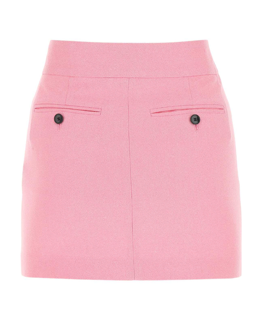 Isabel Marant Licoba Cotton & Viscose Mini Skirt In Pink