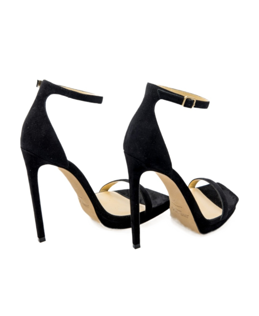 Jimmy Choo Misty 120 Suede Sandals In Black