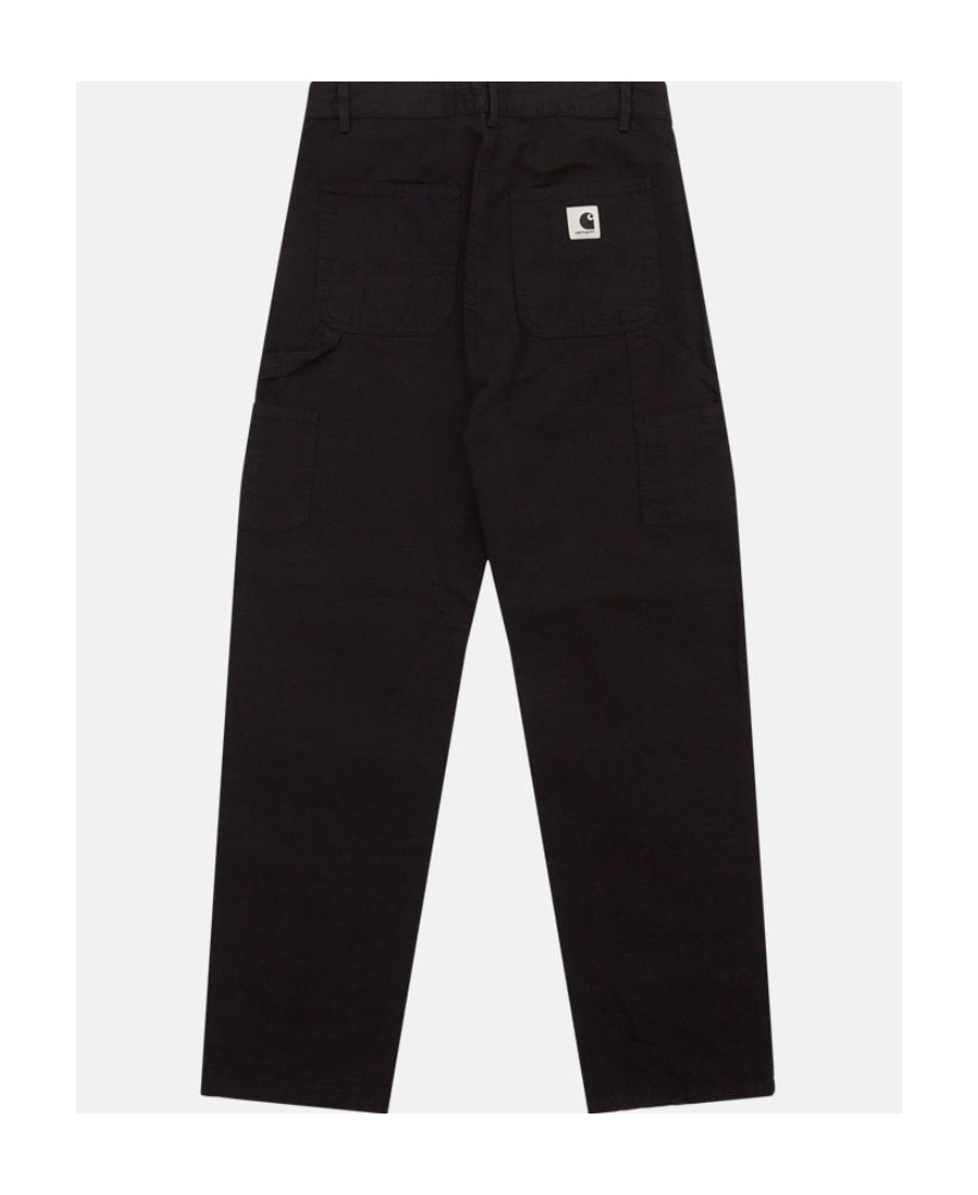 Shop Carhartt Mid-rise Tapered-leg Jeans In Black