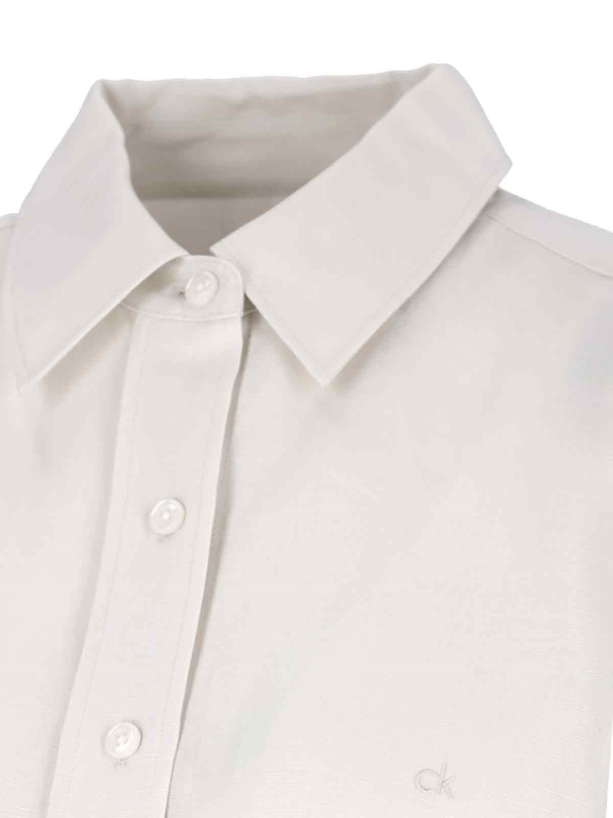 Shop Calvin Klein Button-down Shirt In White