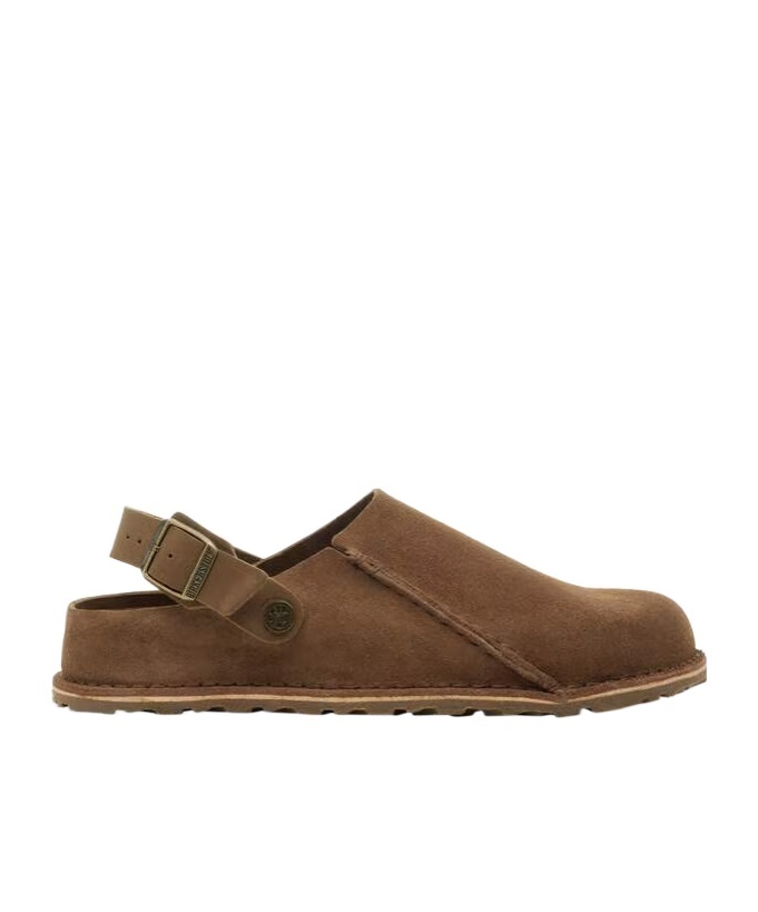 Birkenstock Buckle Strap Mule In Brown