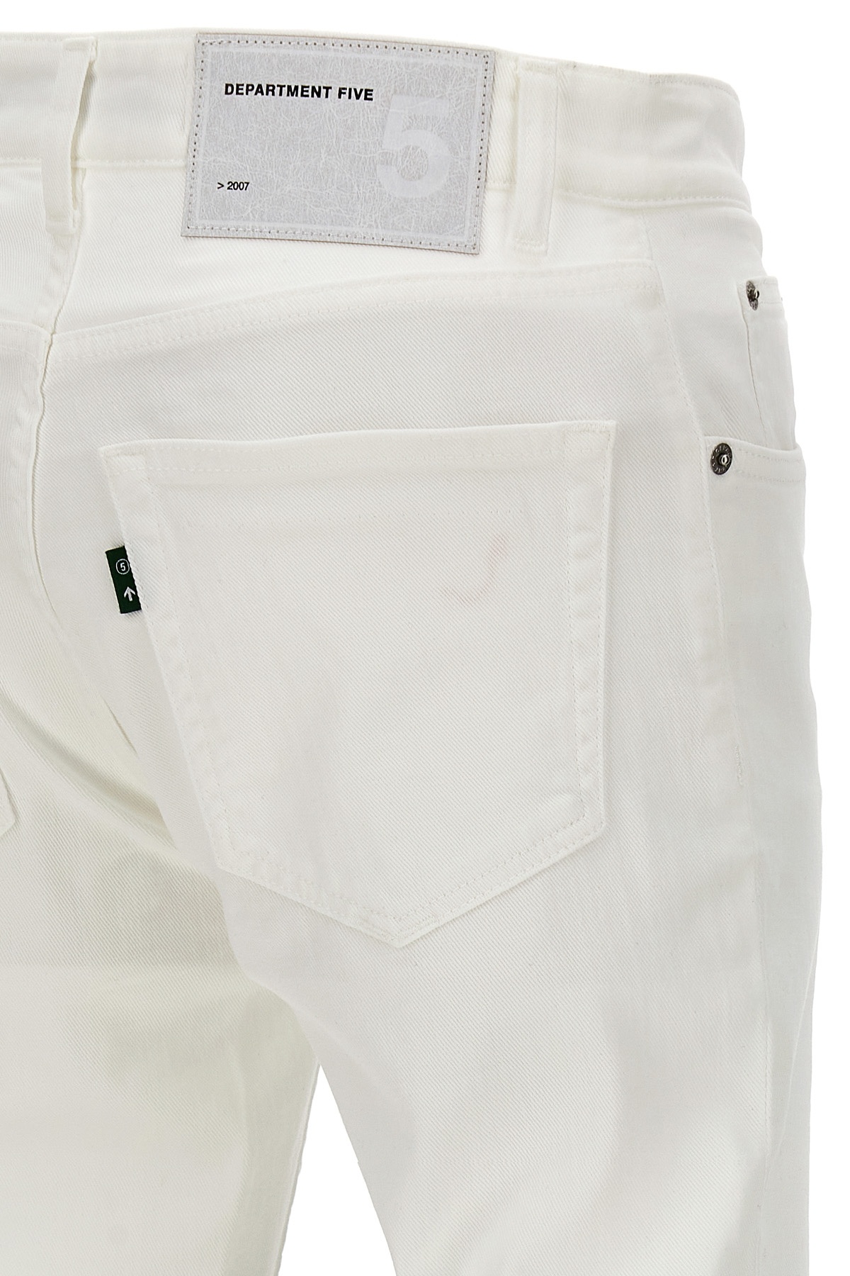 Department 5 Skeith Stretch Denim Jeans Zip In White