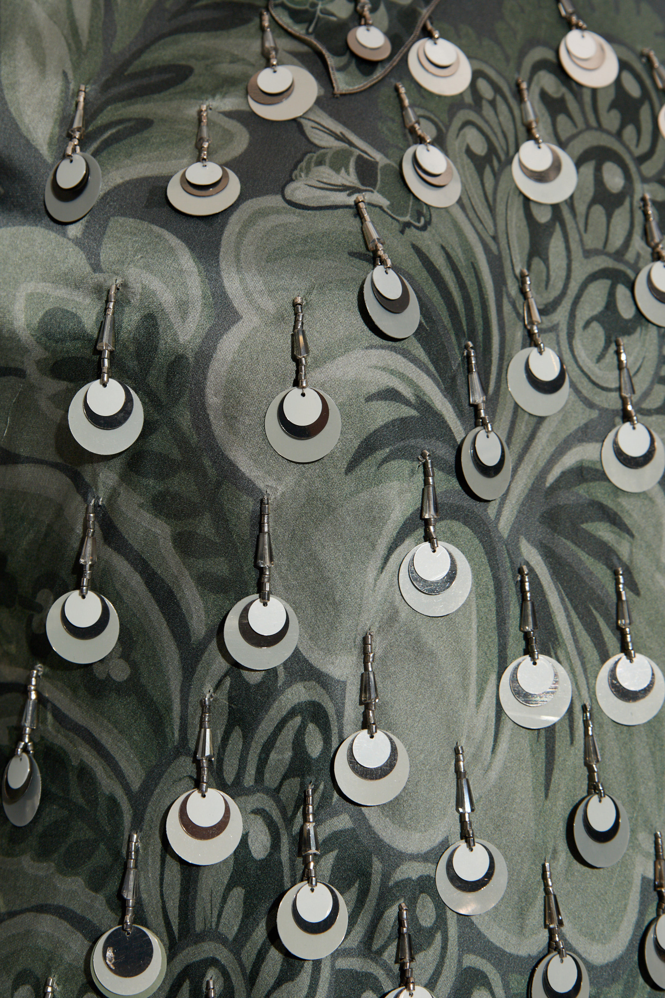 Etro Embellished Floral Blouse In Green