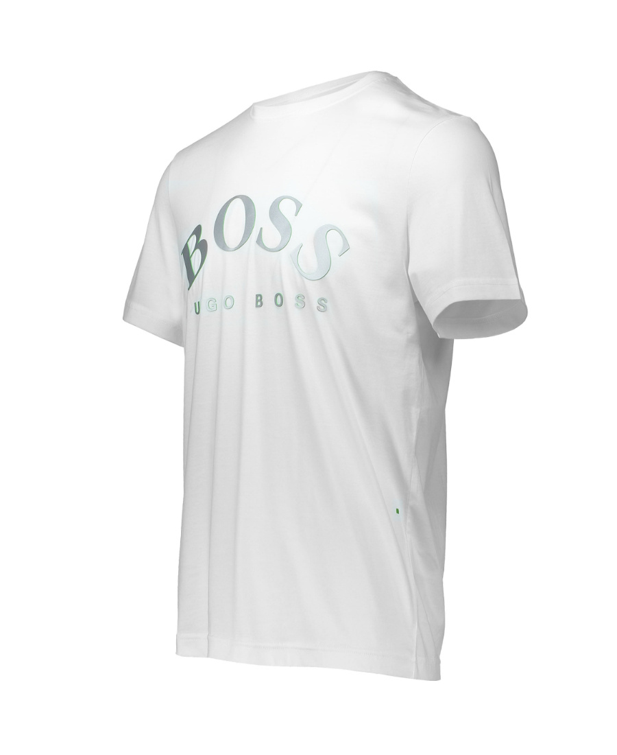 Hugo Boss Round-necked Logo T-shirt In White
