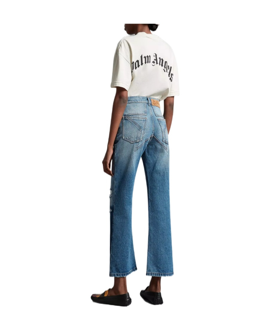 MONCLER STAR INTARSIA JEANS
