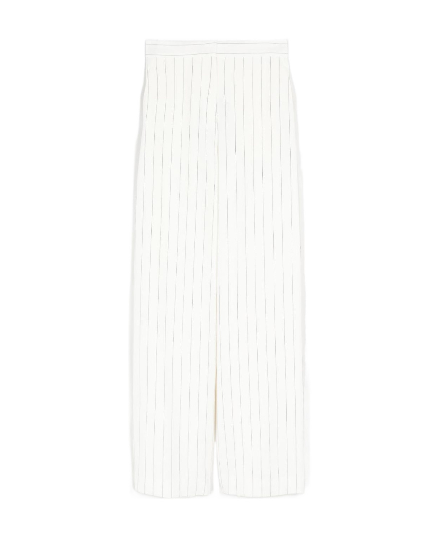 Max Mara Straight Suit Trousers In White