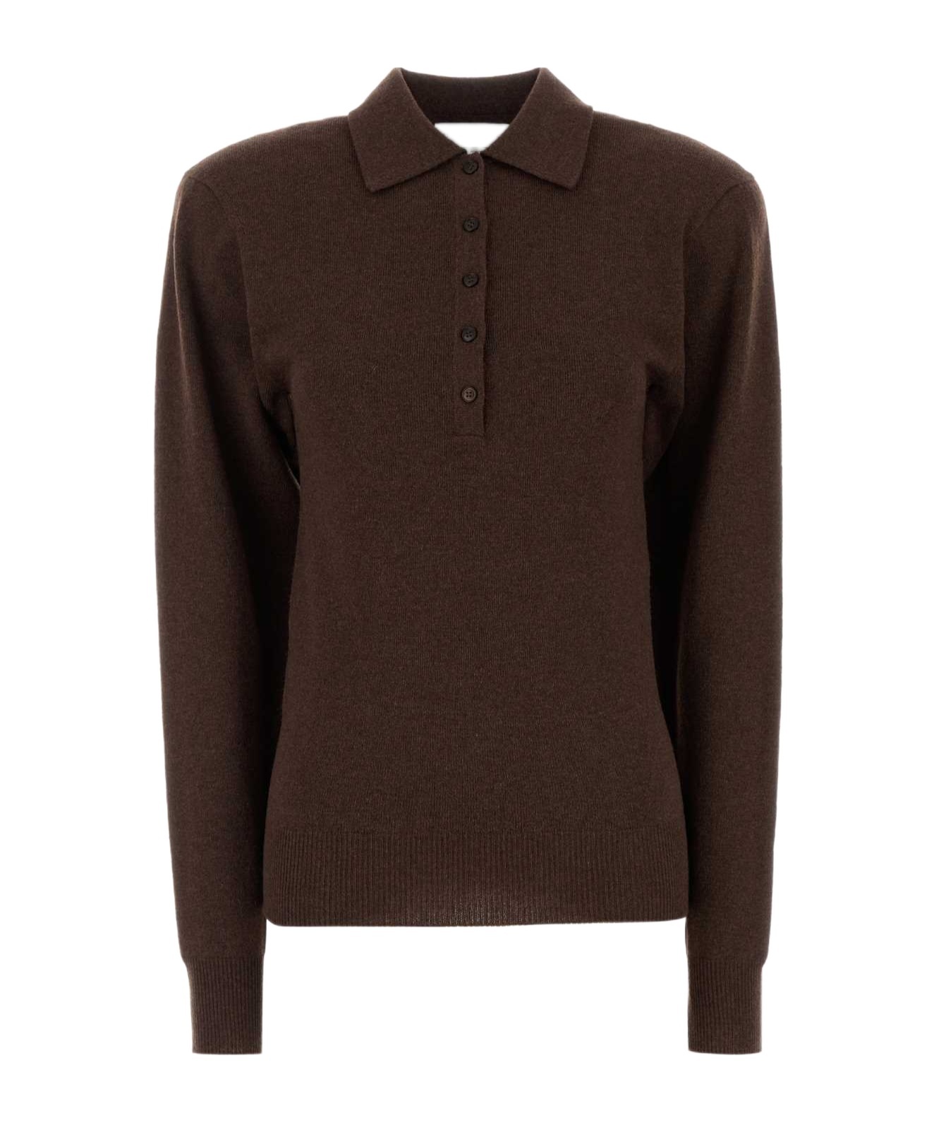 Stella Mccartney Collar Design Cashmere Blend Polo Shirt