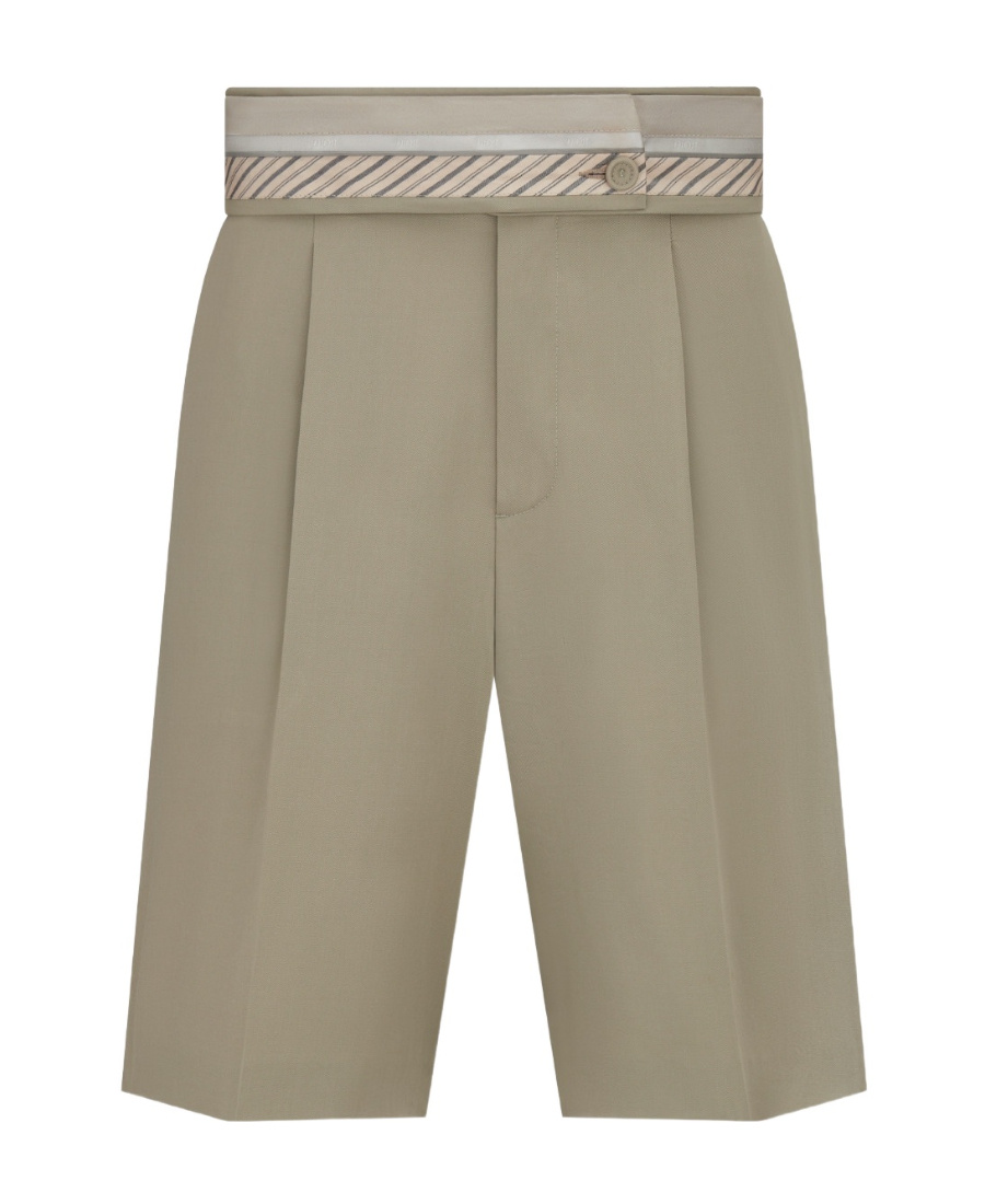 Dior Logo Shorts In Nude