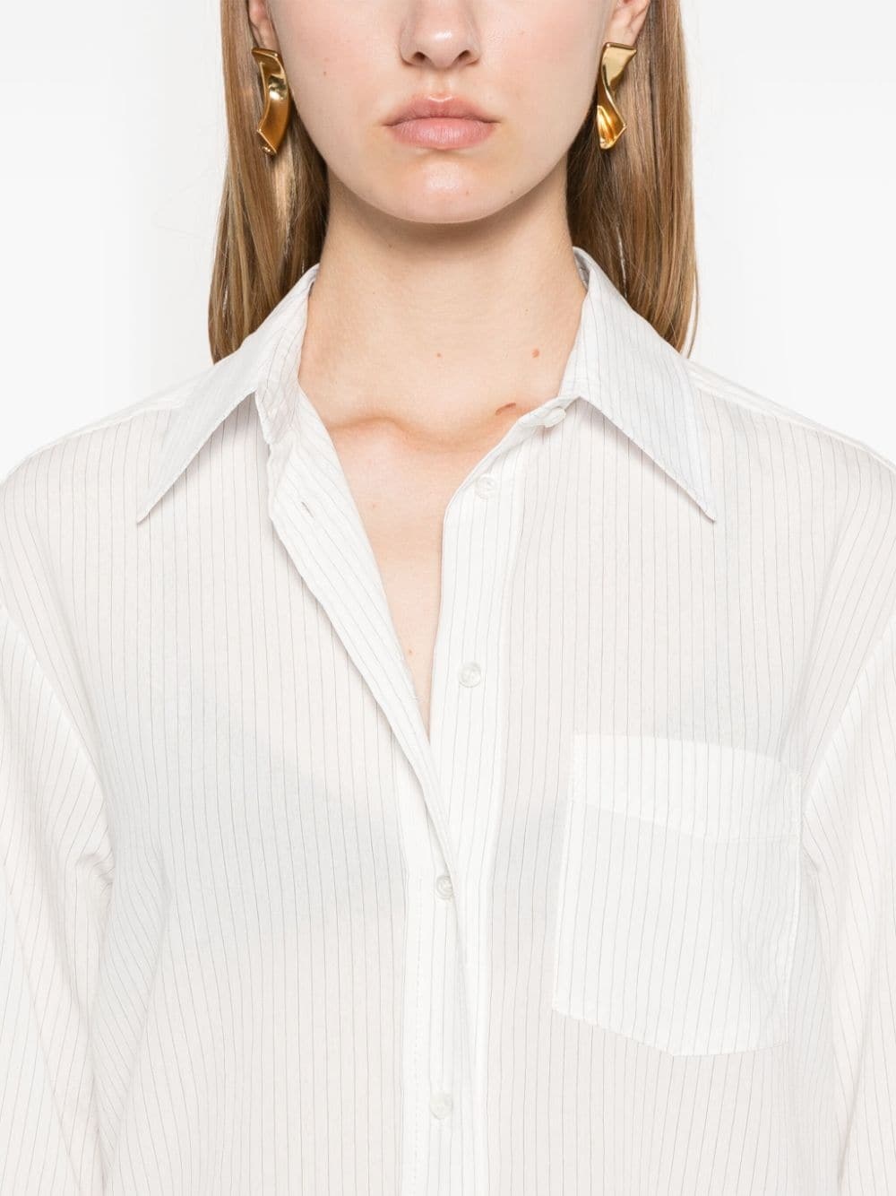 Pinko Viscose Shirt In White