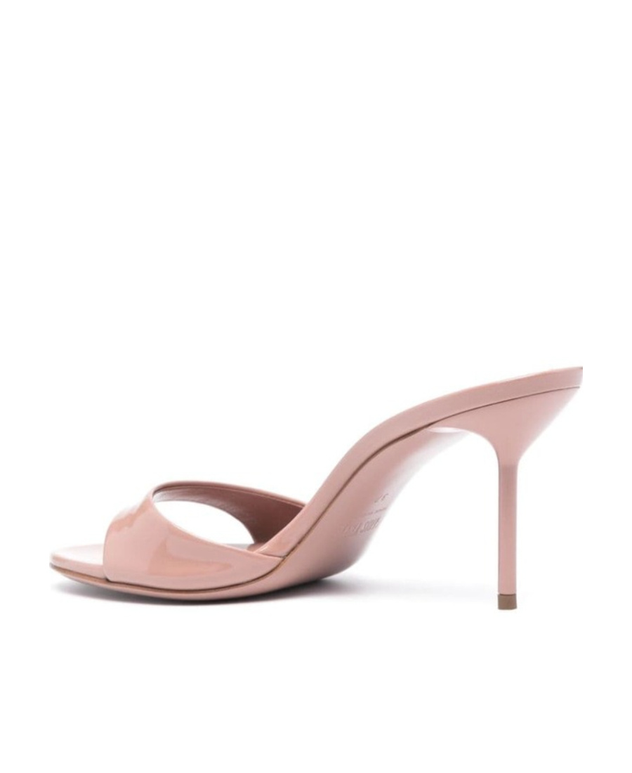 Paris Texas Logo Insole High-heeled Sandals In Pink