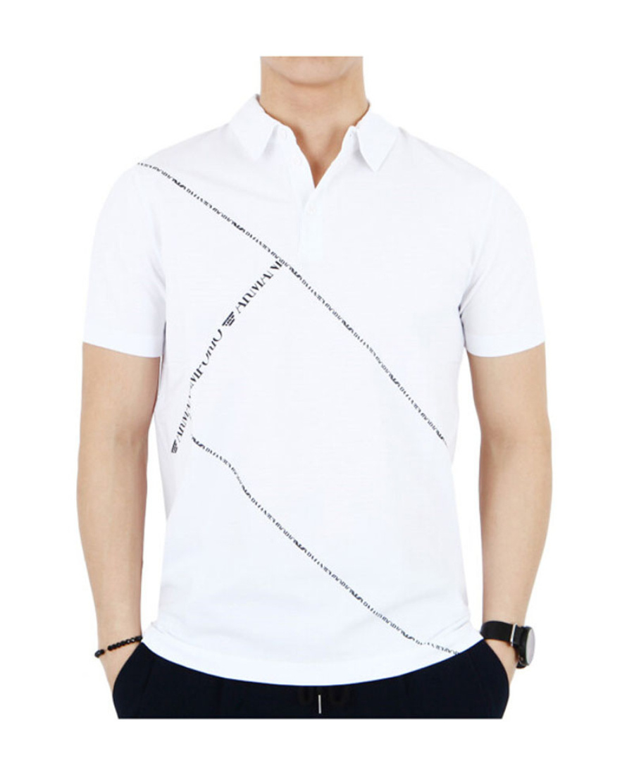 EMPORIO ARMANI LOGO DETAILS POLO SHIRT