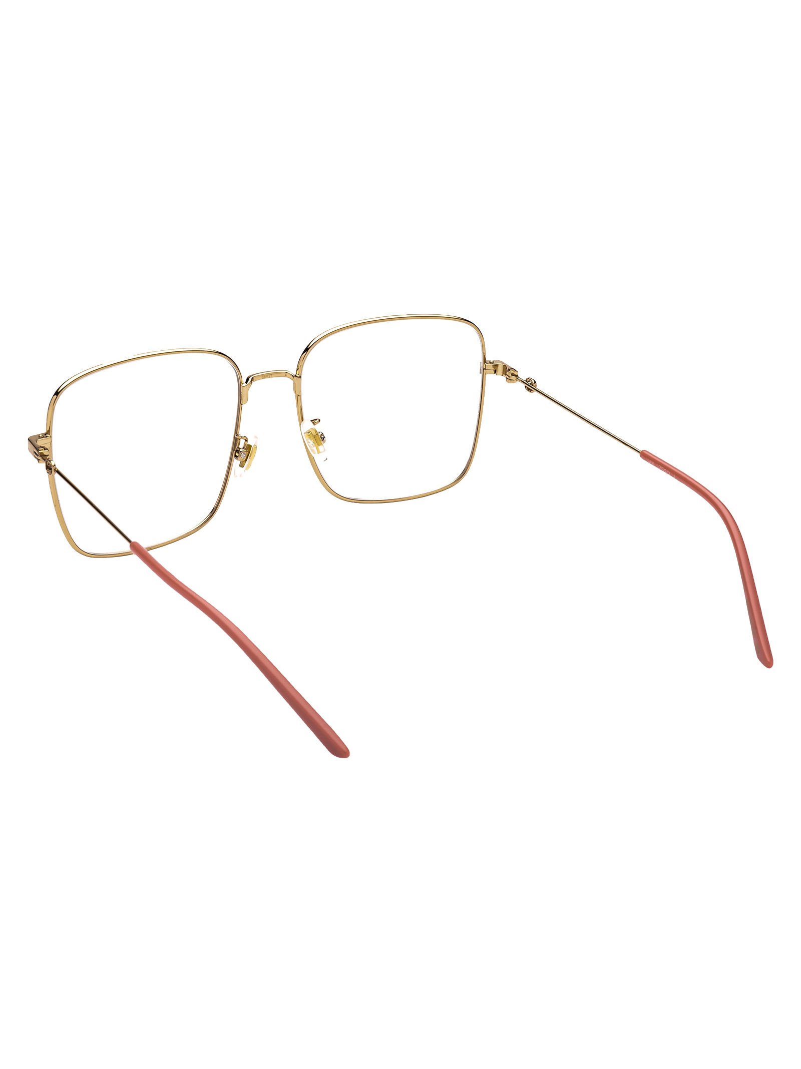 Gucci Square Frame Glasses In Nude