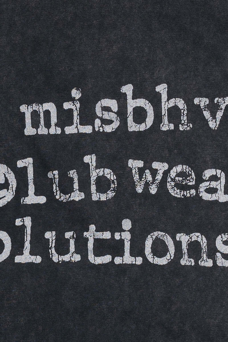 Misbhv Short-sleeved T-shirt In Black