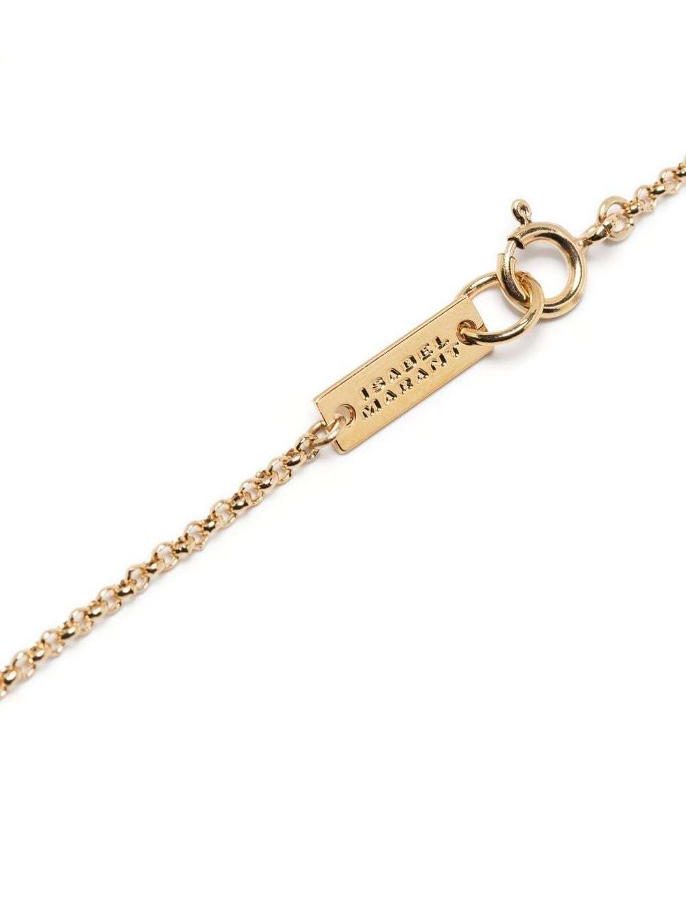 Isabel Marant Chain-link Pendant Necklace In Yellow