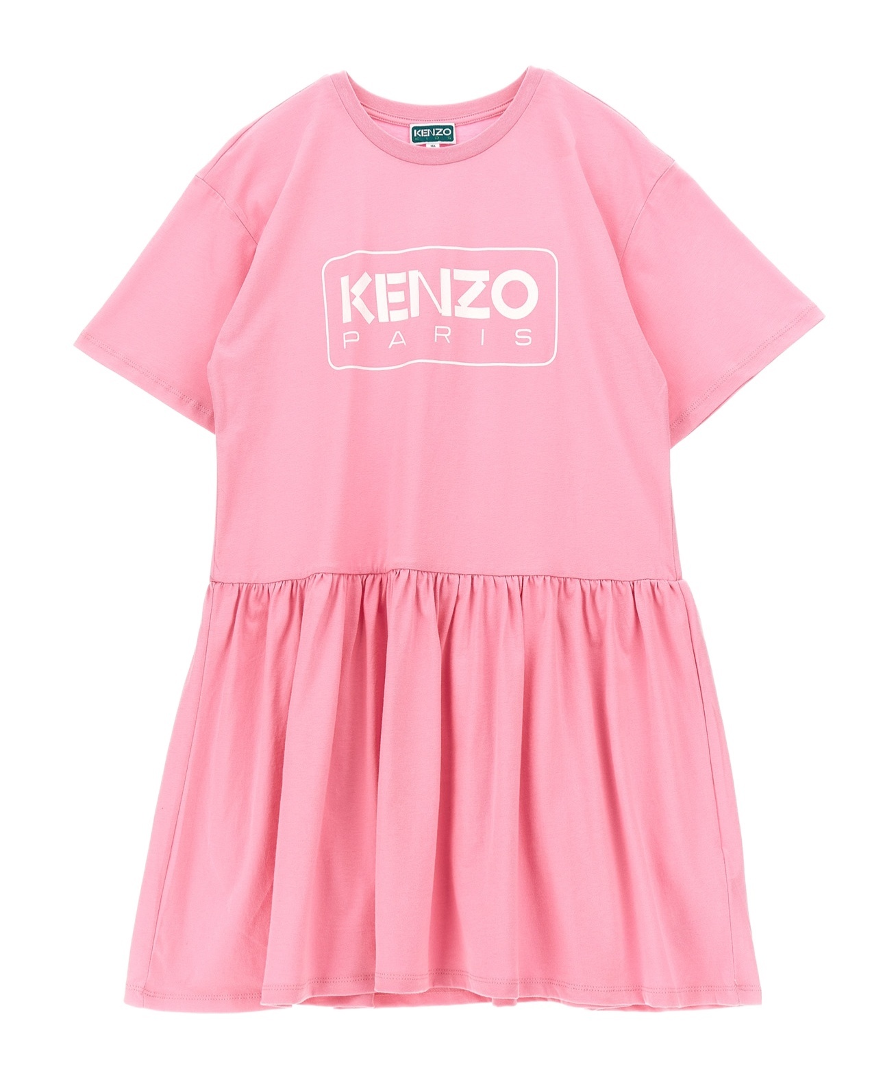 Kenzo Kids Logo Dress In Pink