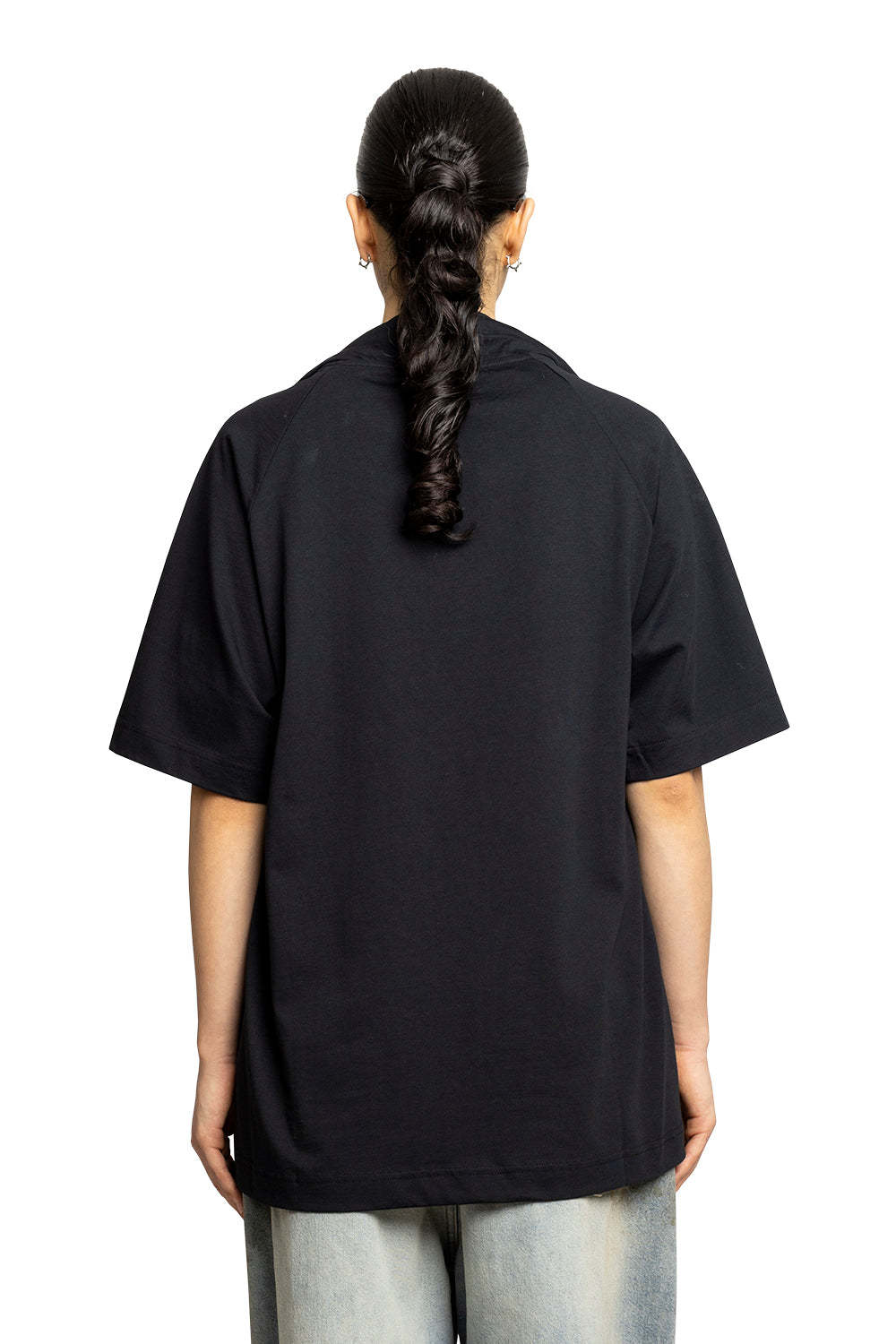 Martine Rose Oversized Black T-shirt Celebration With Print In Black