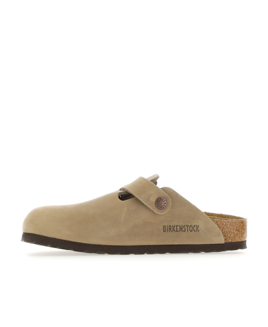 Birkenstock Boston Flat Shoes Brown In Nude