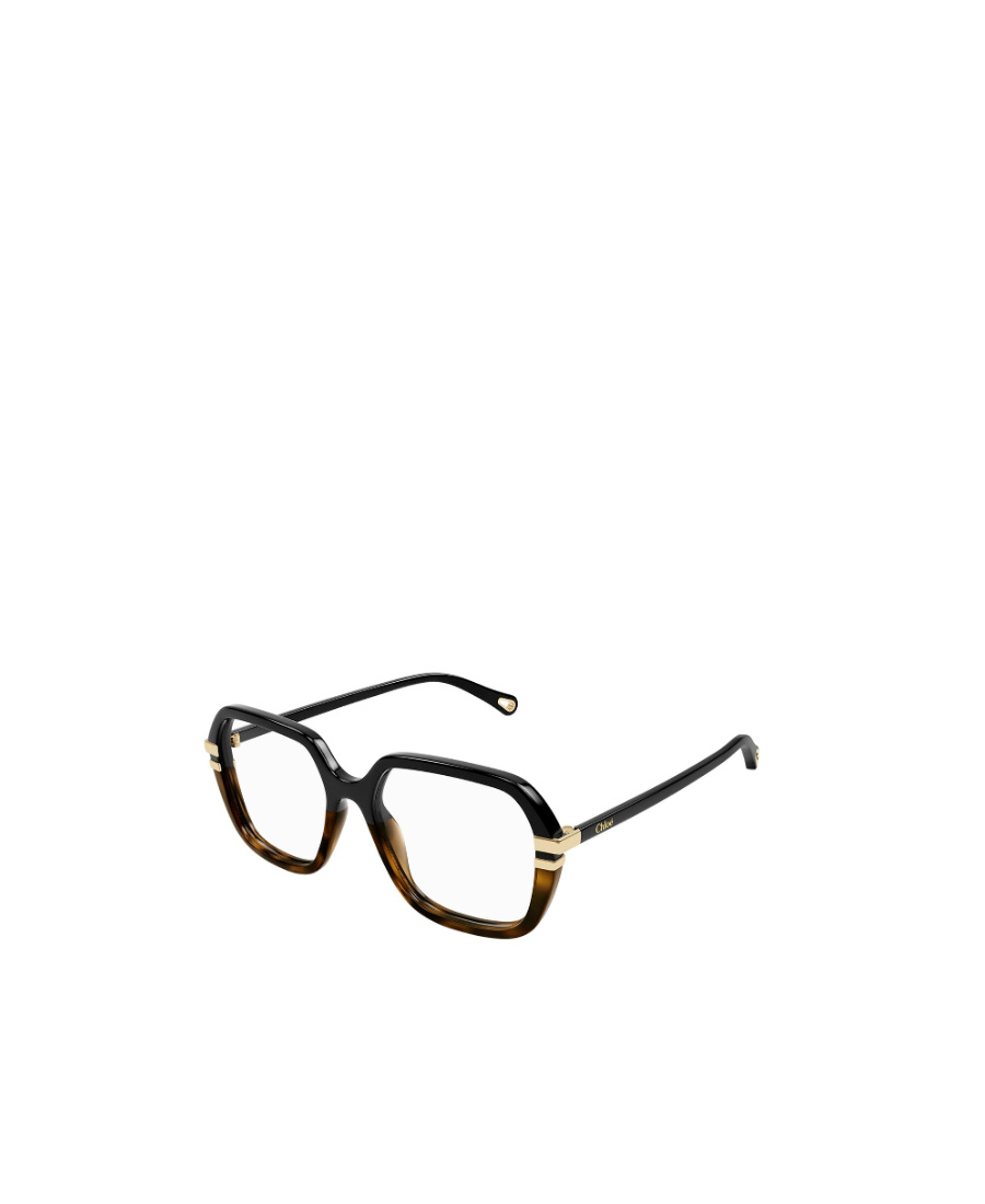 Chloé Tortoiseshell Square-frame Glasses In Black