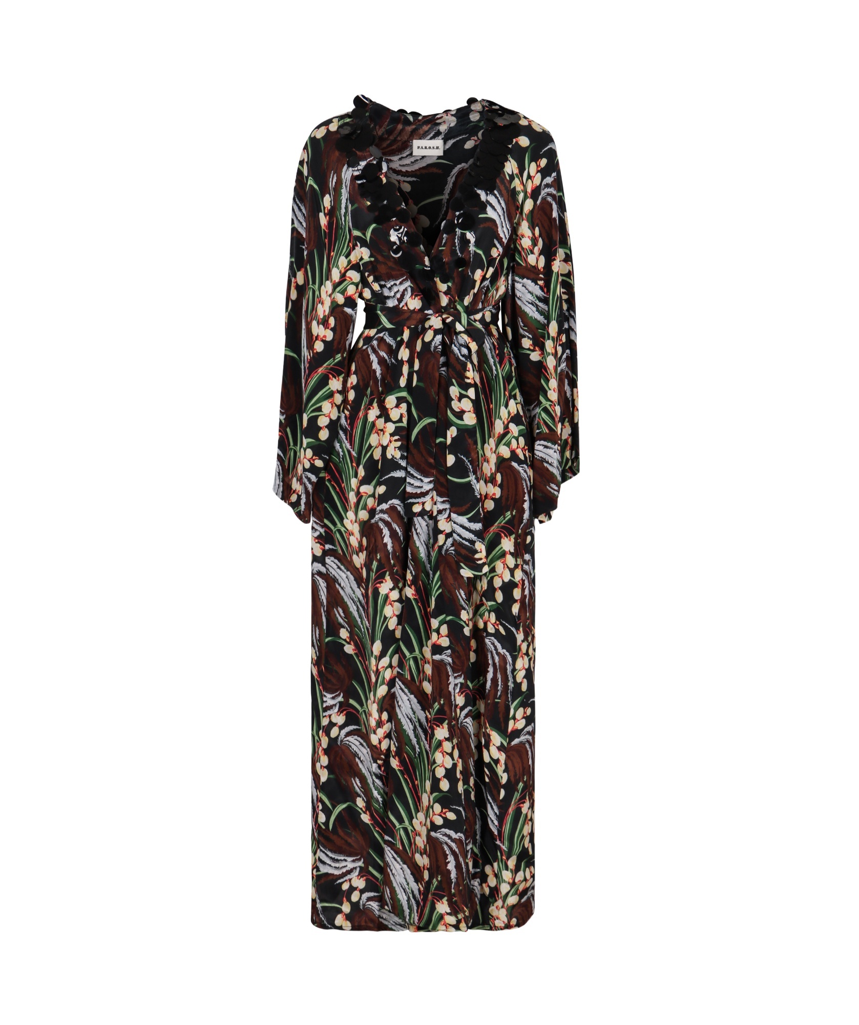 P.a.r.o.s.h . Printed Crepe Midi Dress