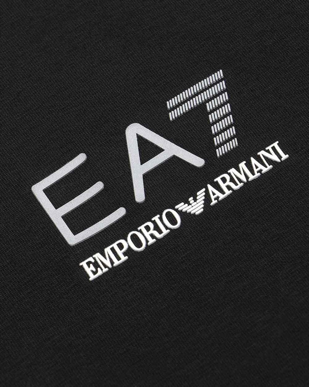EA7 LOGO T-SHIRT WITH ROUND NECK