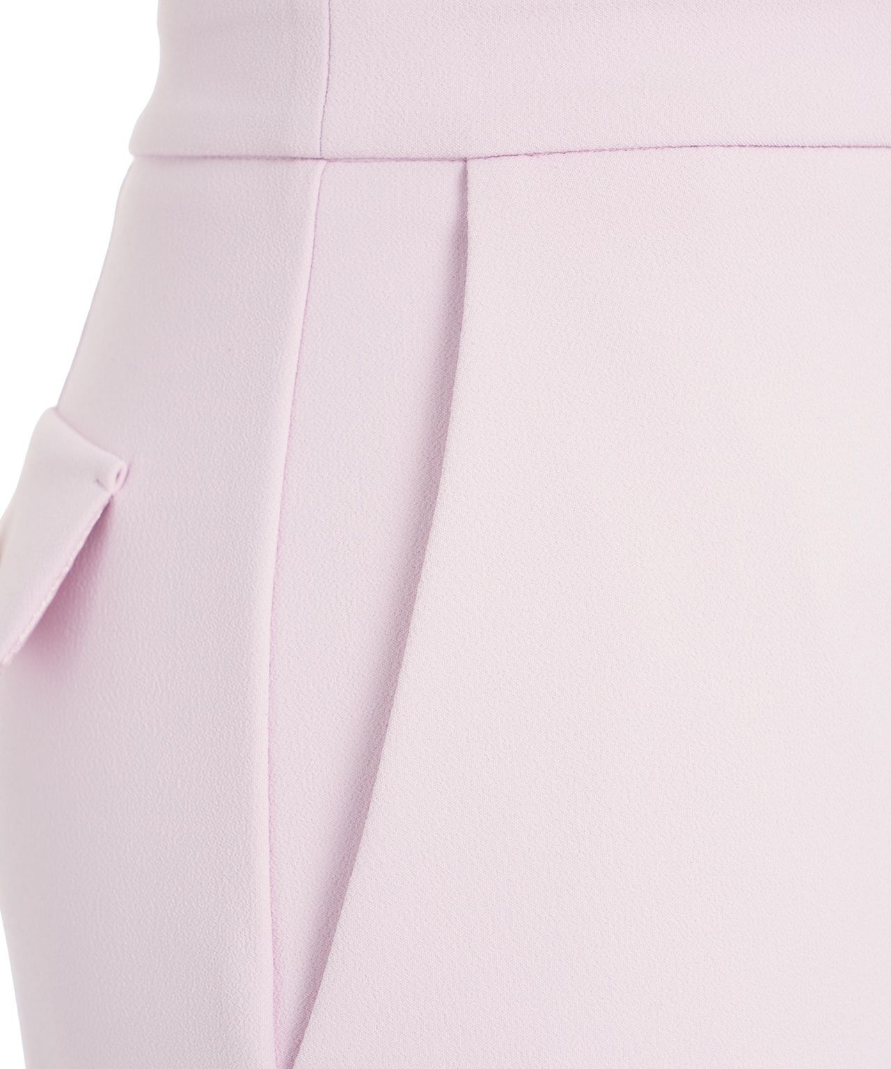 Elisabetta Franchi Logo Plaque Crêpe Cropped Trousers In Pink