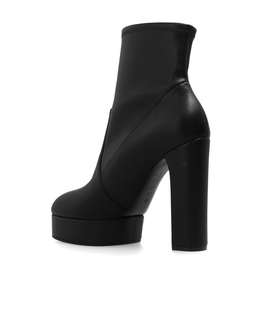 Casadei Patty Platform Boots In Black