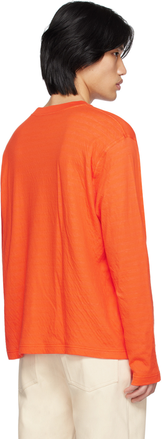 Sunnei Long-sleeved T-shirt In Orange