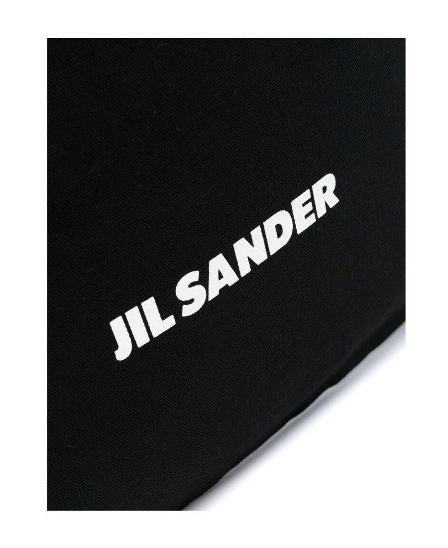 Jil Sander Logo-print Tote Bag In Black