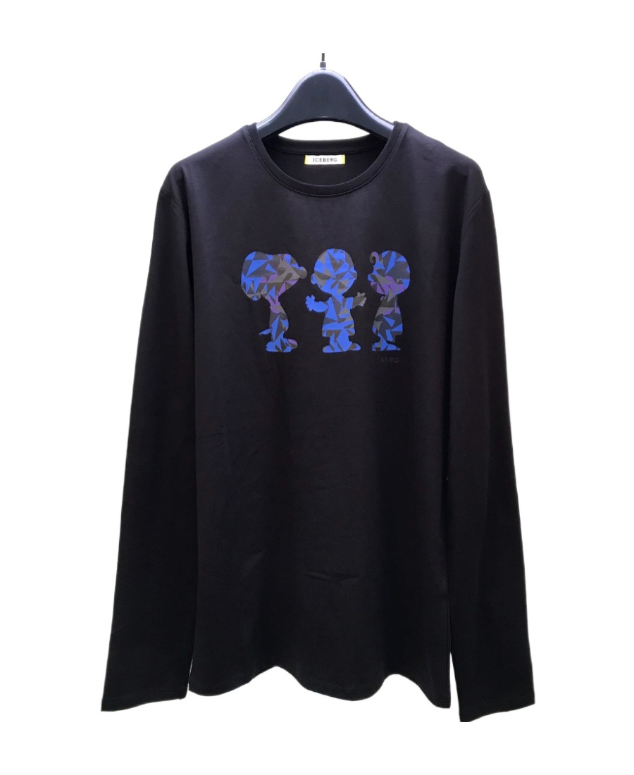 ICEBERG ROUND COLLAR AND LONG-SLEEVED T-SHIRT