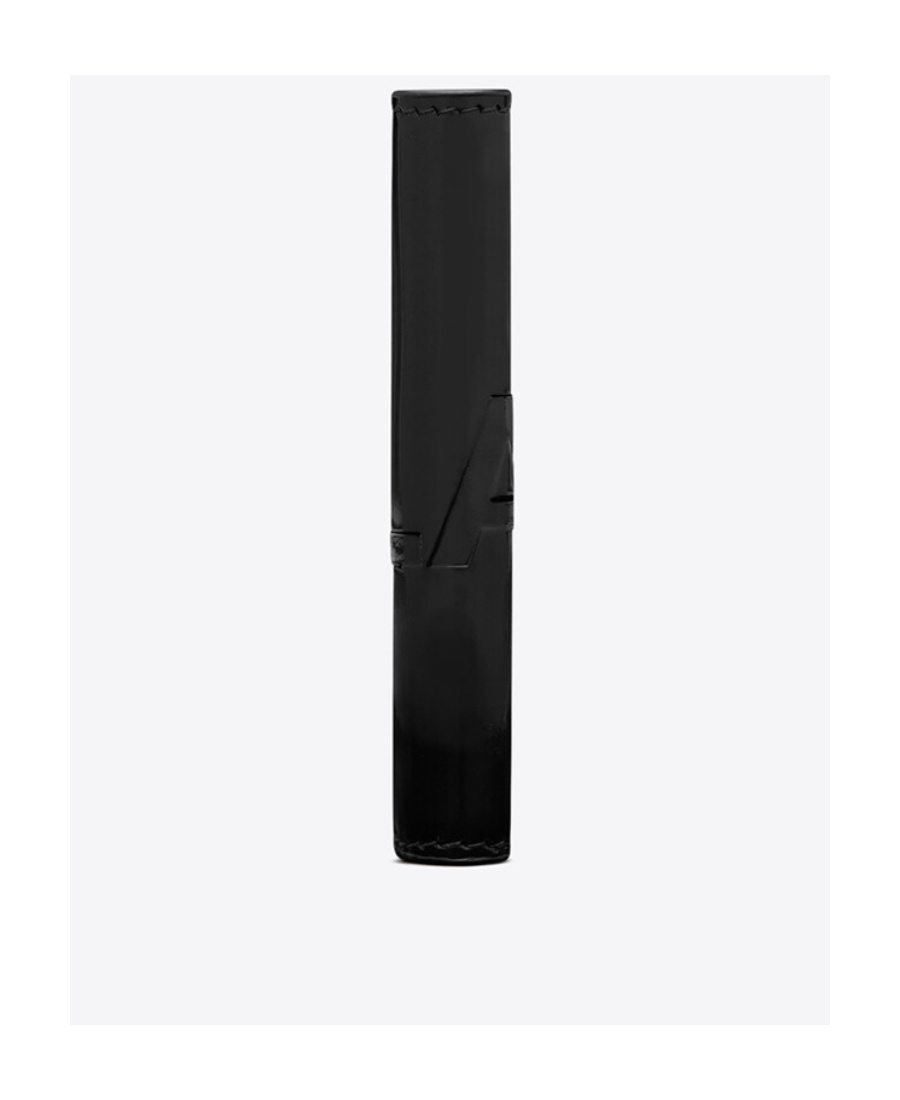 Saint Laurent East/west Wallet In Brushed Leather In Black