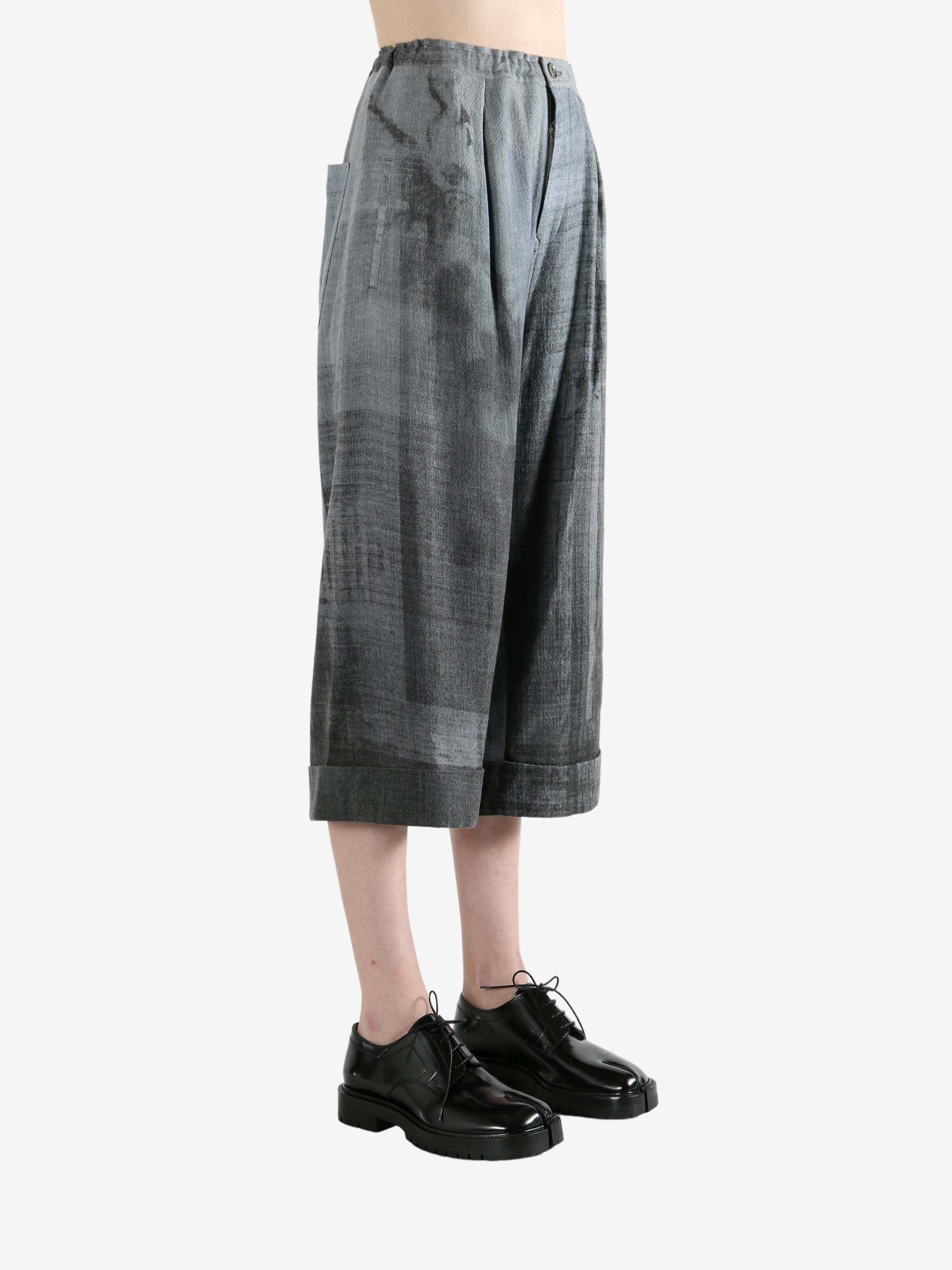 Y's Back-pocket Trousers In Gray