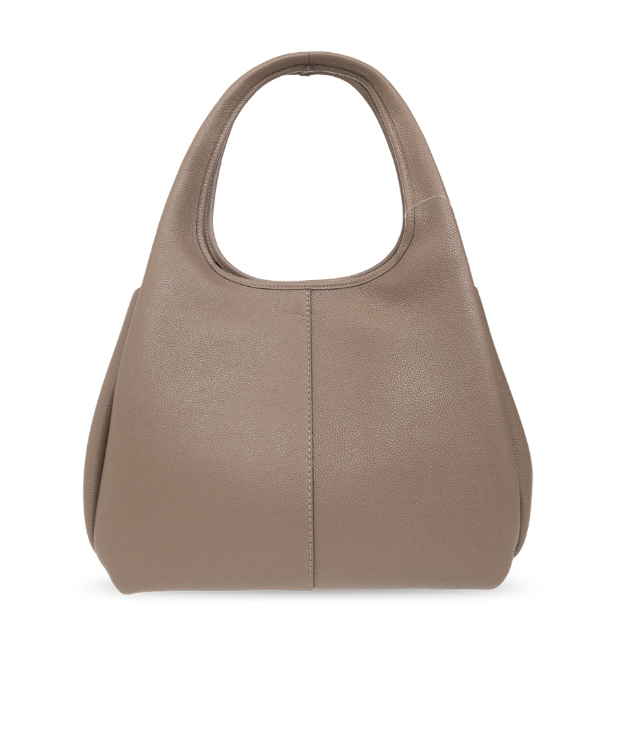 Coach Lana Pebbled-leather Tote Bag In Gray