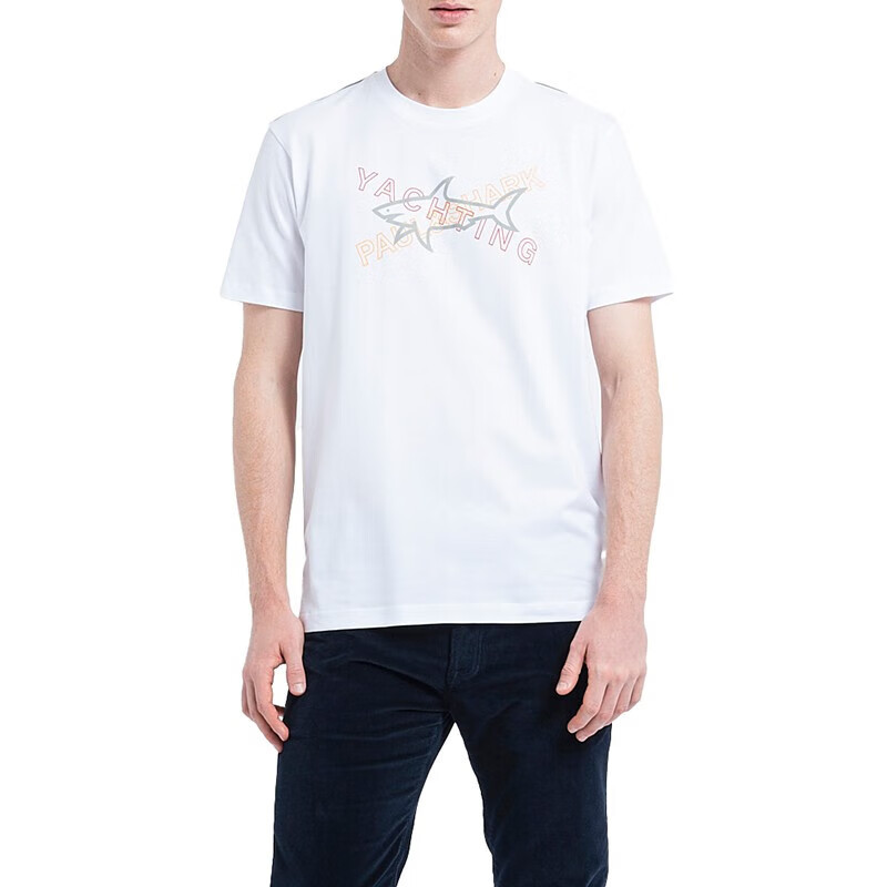 PAUL & SHARK LOGO T-SHIRT WITH ROUND NECK PATTERN