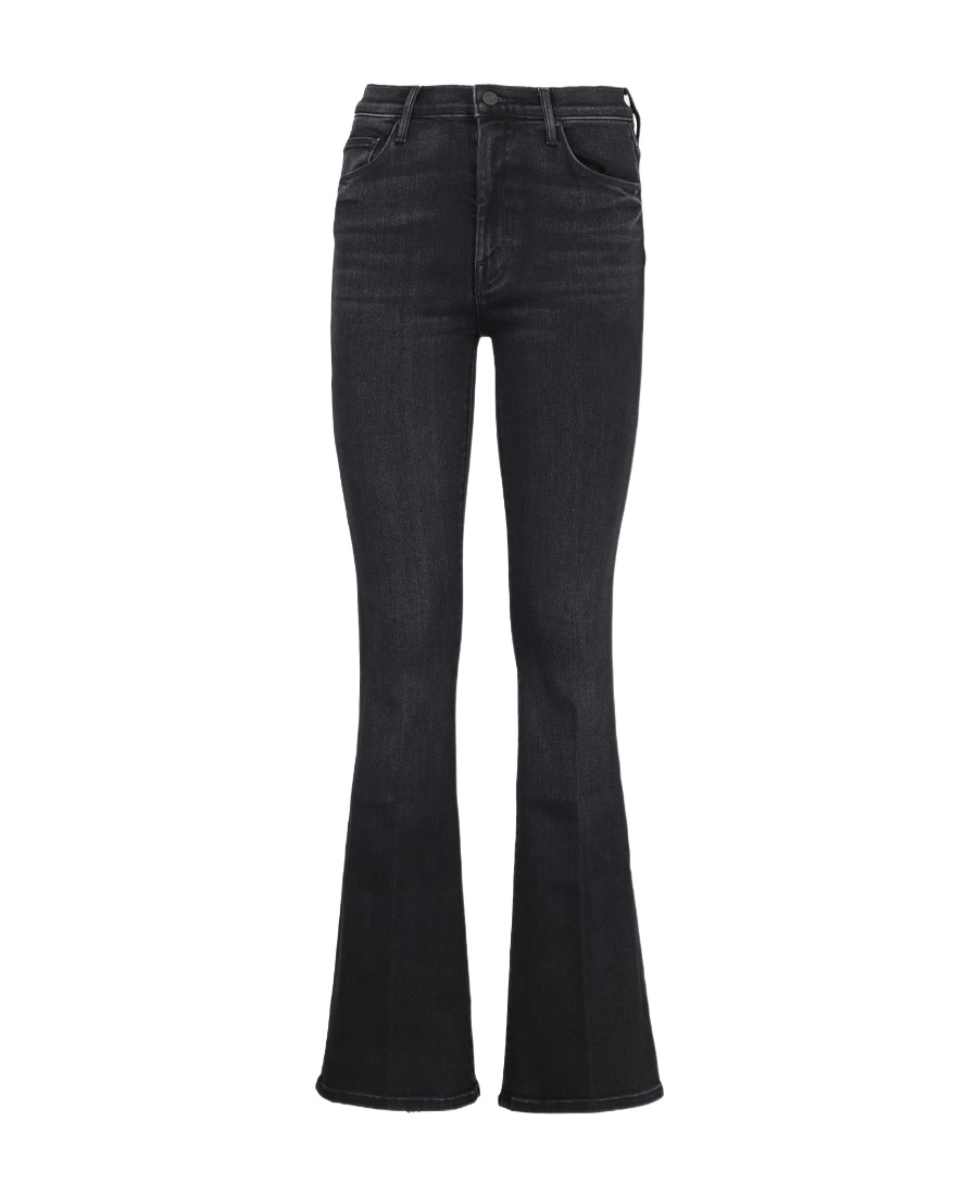Mother The Weekender Fray Jeans Chip On My Shoulder In Black