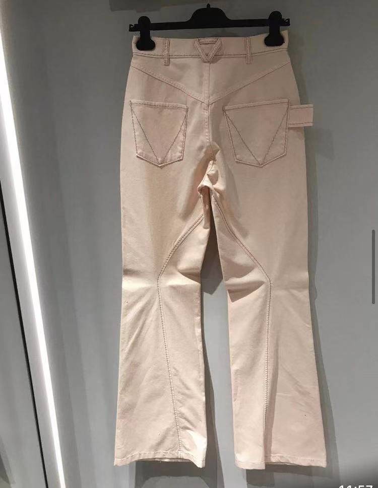 Bottega Veneta High-waisted Jeans In Pink