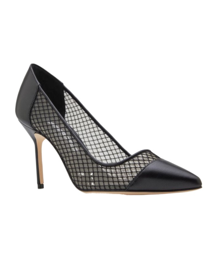 Manolo Blahnik Capcourme 90 Nappa Leather Pumps In Black
