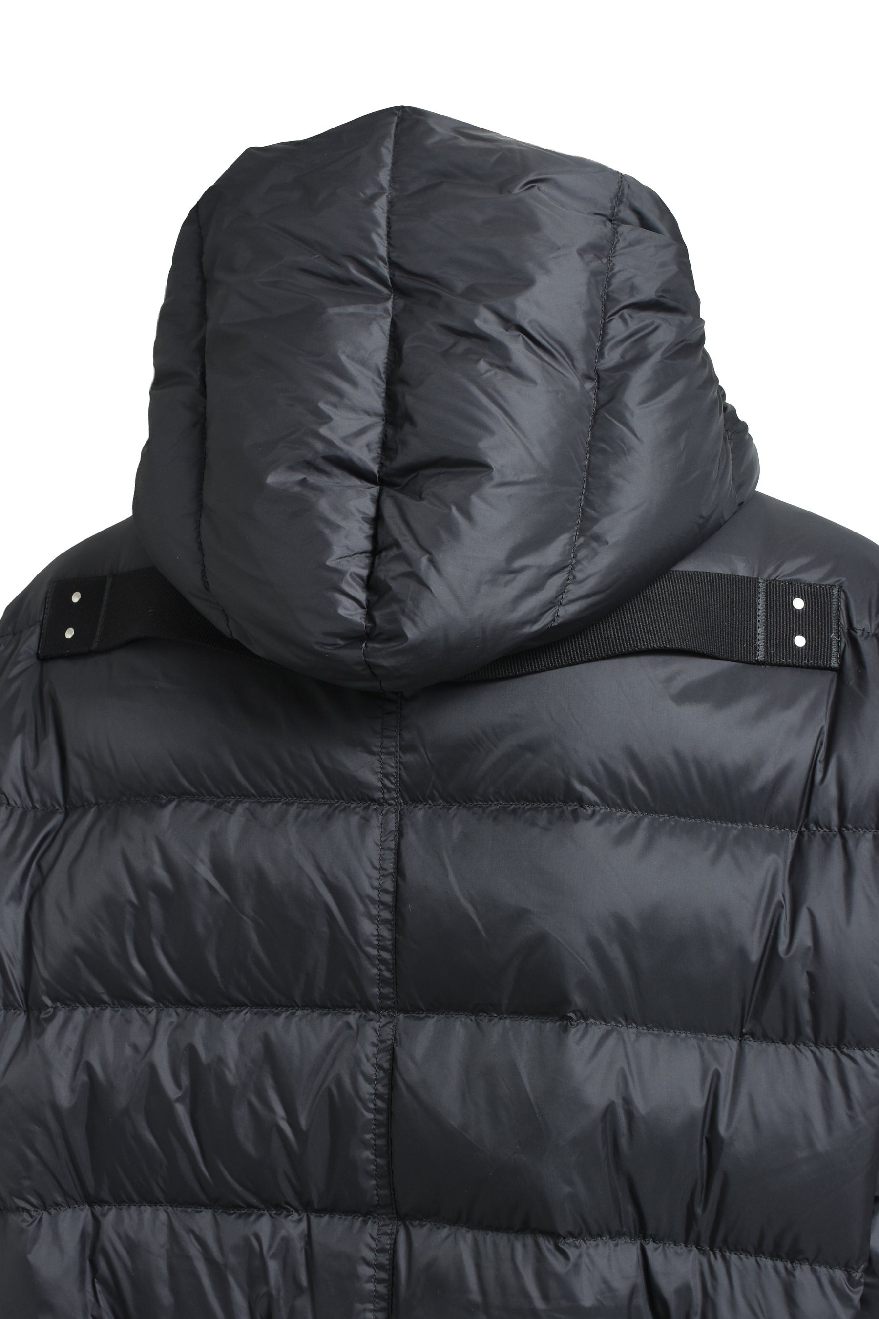 Rick Owens Long-sleeved Down Jacket In Black