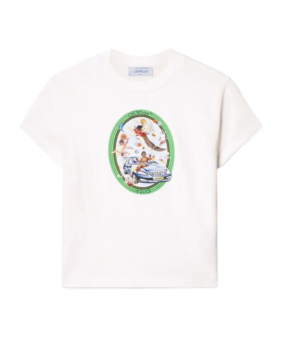 Off-white Fresco Oval T-shirt In White