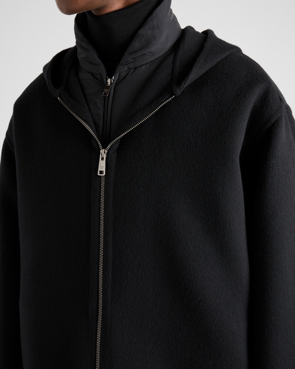 Prada Jacke Aus Wolle In Black