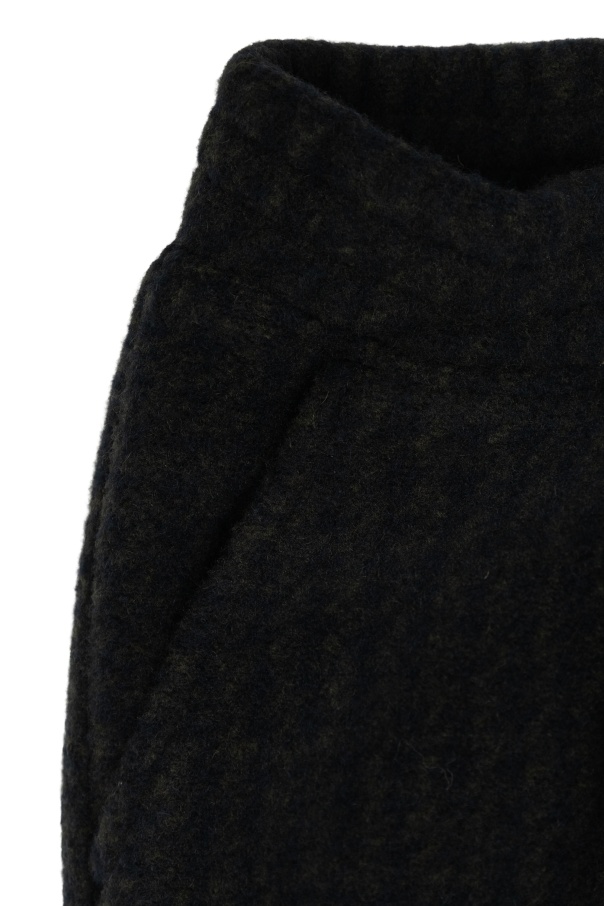 Palm Angels Logo Pants In Black