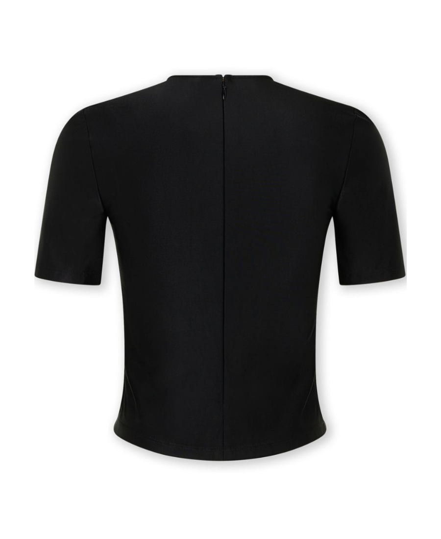 RABANNE GEM-EMBELLISHED DRAPED-EFFECT TOP