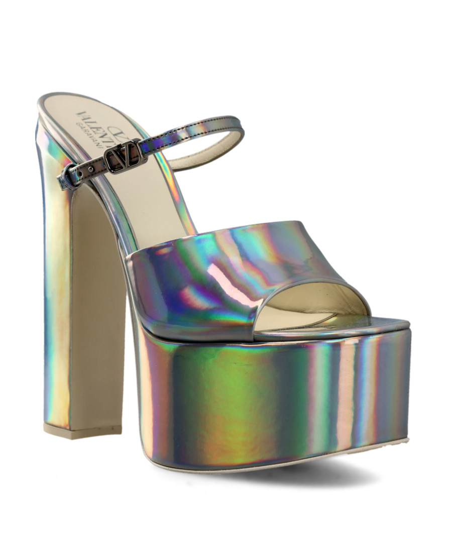 VALENTINO GARAVANI ROUND-HEADED OPEN-TOED HIGH-HEEL SANDALS