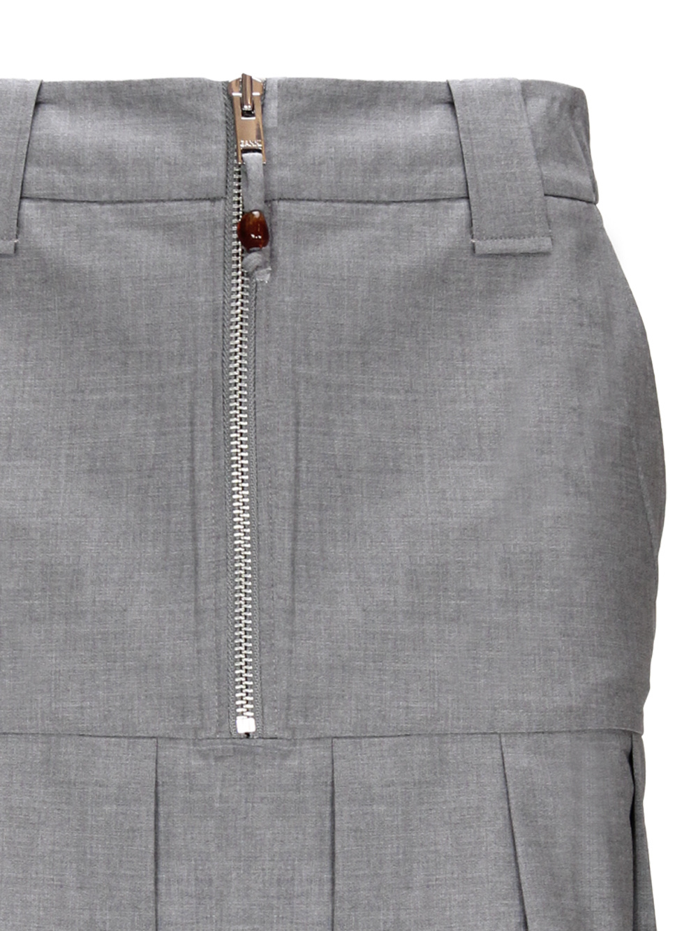 Ganni Draped Viscose Blend Mini Skirt In Gray